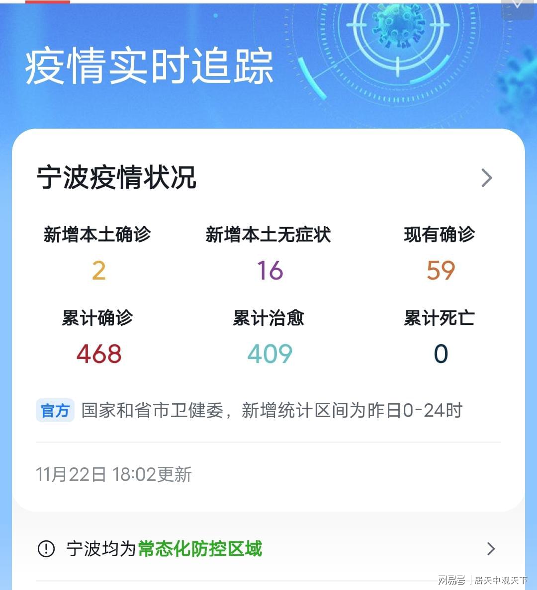 最新疫情最新消息宁波
