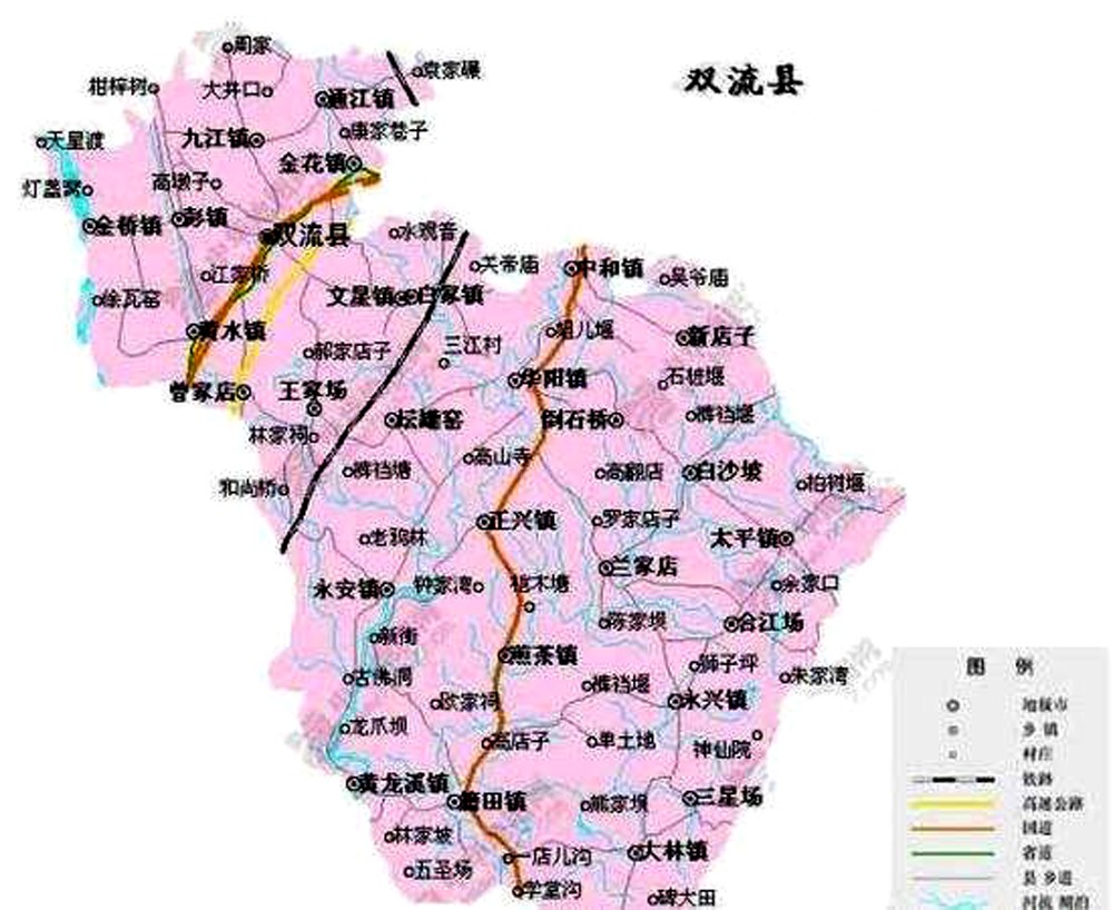 双流县地图最新地图